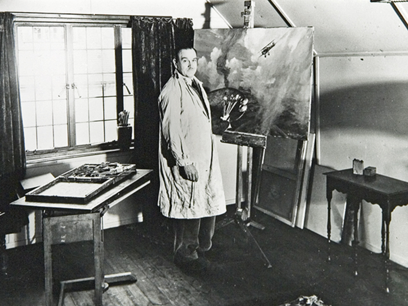 Crosby in art studio 1