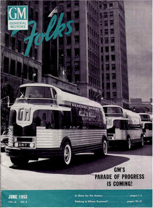 1953 GM Futurliners magazine cover GM Media Archives 4