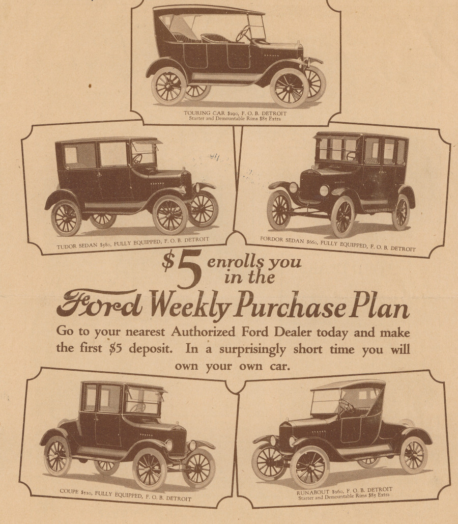 1925 Ford Model T 5 dollar plan NAHC 2