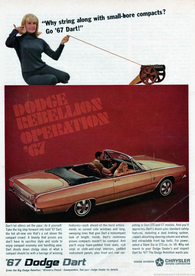 1967 Dodge Rebellion Dodge Dart