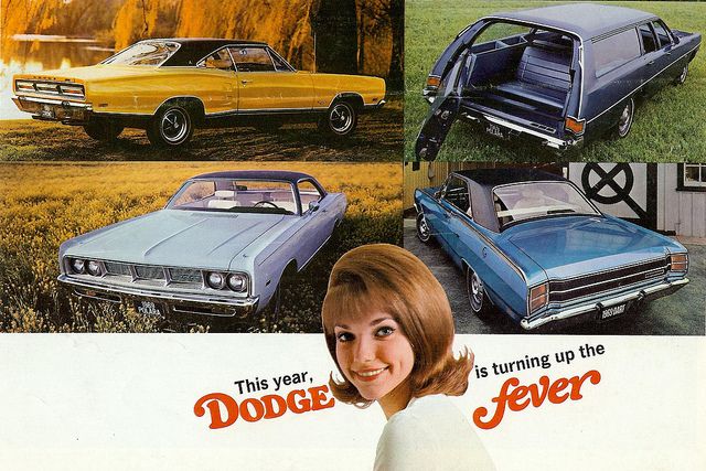 4 car collage dodge white hat