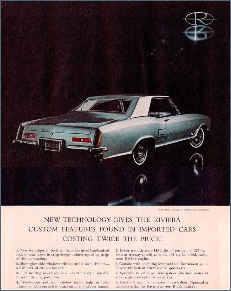 ad drawings buick riviera 1