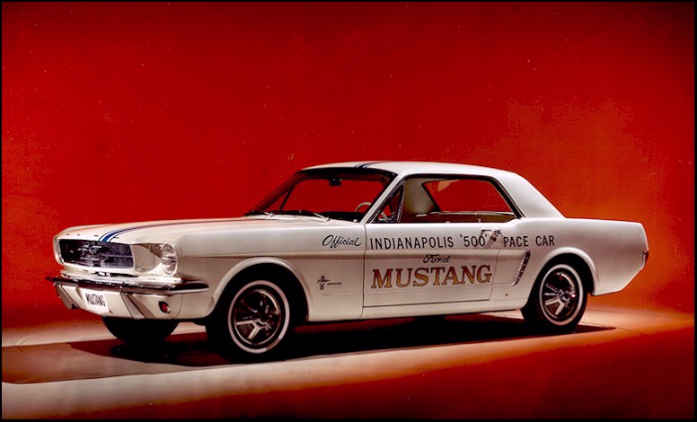 64 Ford Pace car with logo Indianapolis 500 race