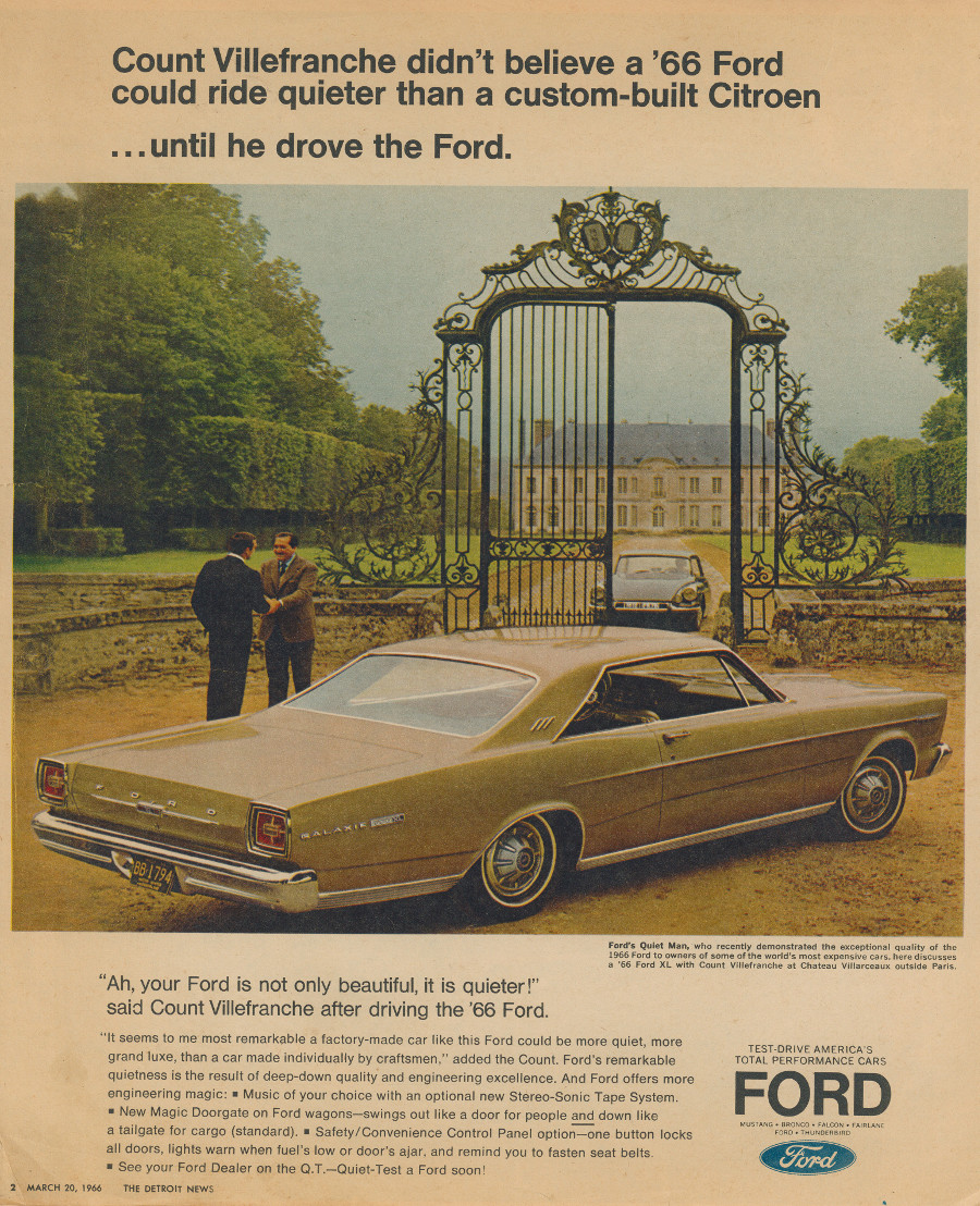 1966 Ford ad 2 Tate Collection RESIZED