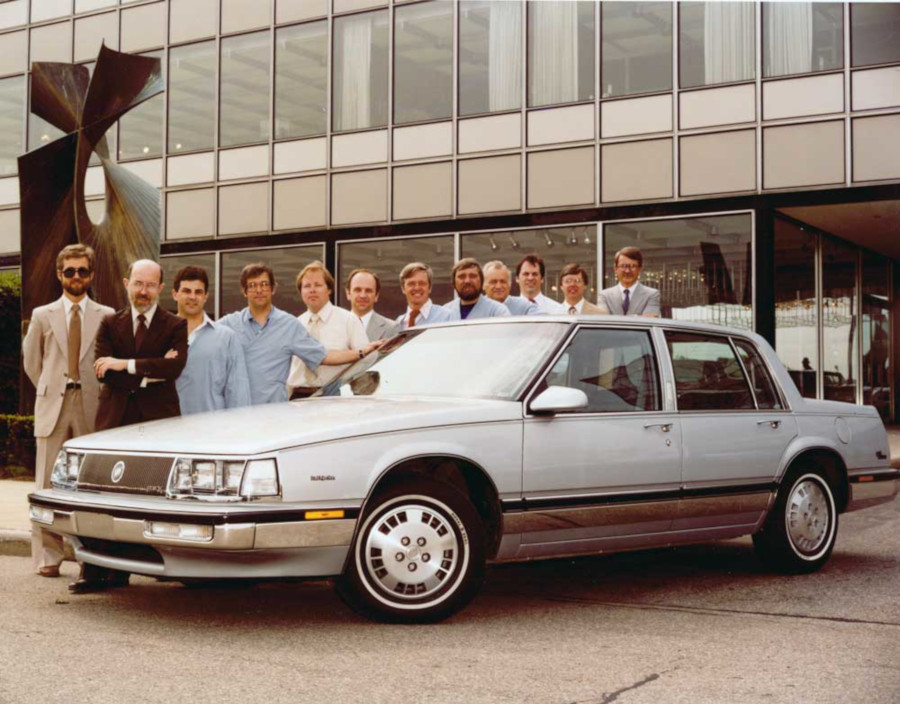 Bill Porter and his GM Design staff with a Buick model GM Archives RESIZED 6
