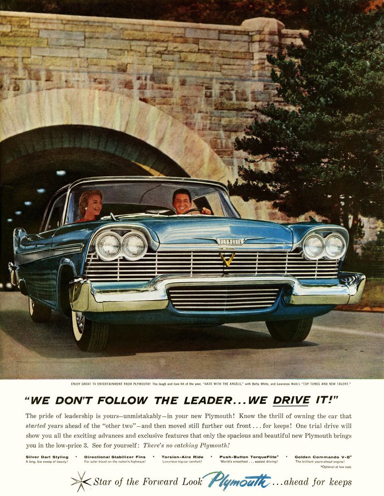 1958 Plymouth Advertising Robert Tate Collection Chrysler Archives 3