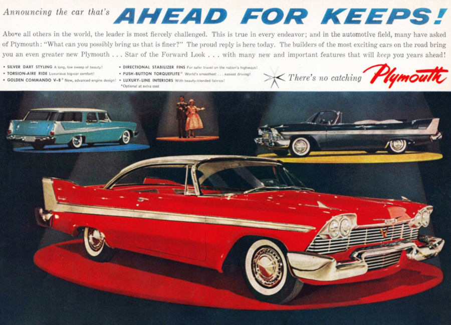 1958 Plymouth Fury ad Chrysler Archives Robert Tate Collection RESIZED 2