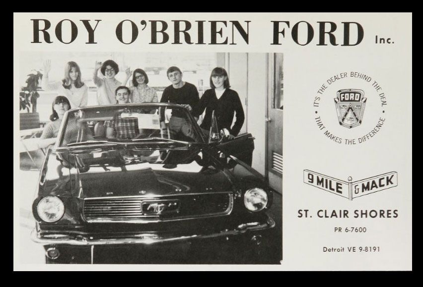 Roy OBrien Ford promoting the Mustang 7