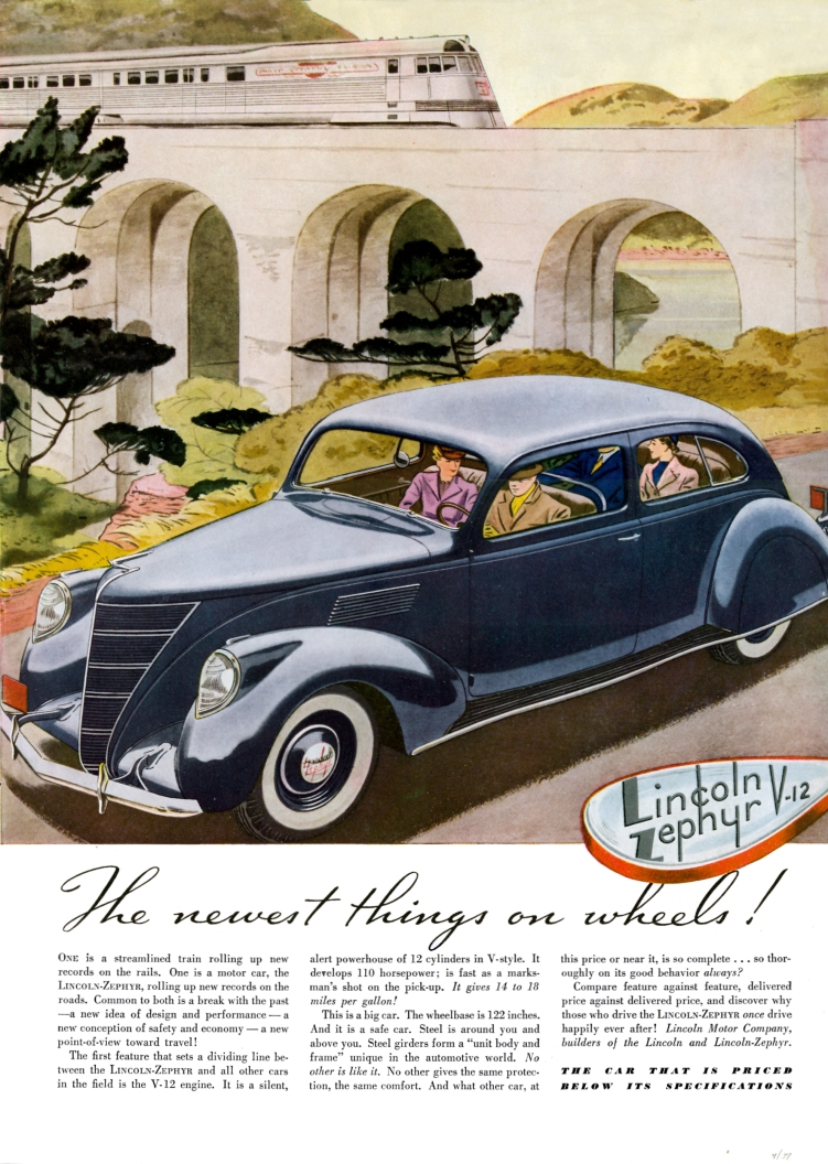 1937 Lincoln Zephyr ad The Henry Ford 5