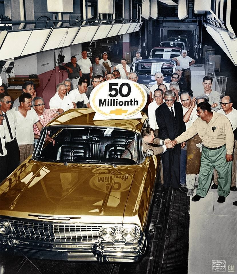 1963 Impala 50 millionth Chevy vehicle manufactured at Tarry Town NY GM Archives 4