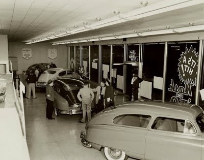 1949 Nash cars on display in the dealership Stellantis Chrysler Archives 2