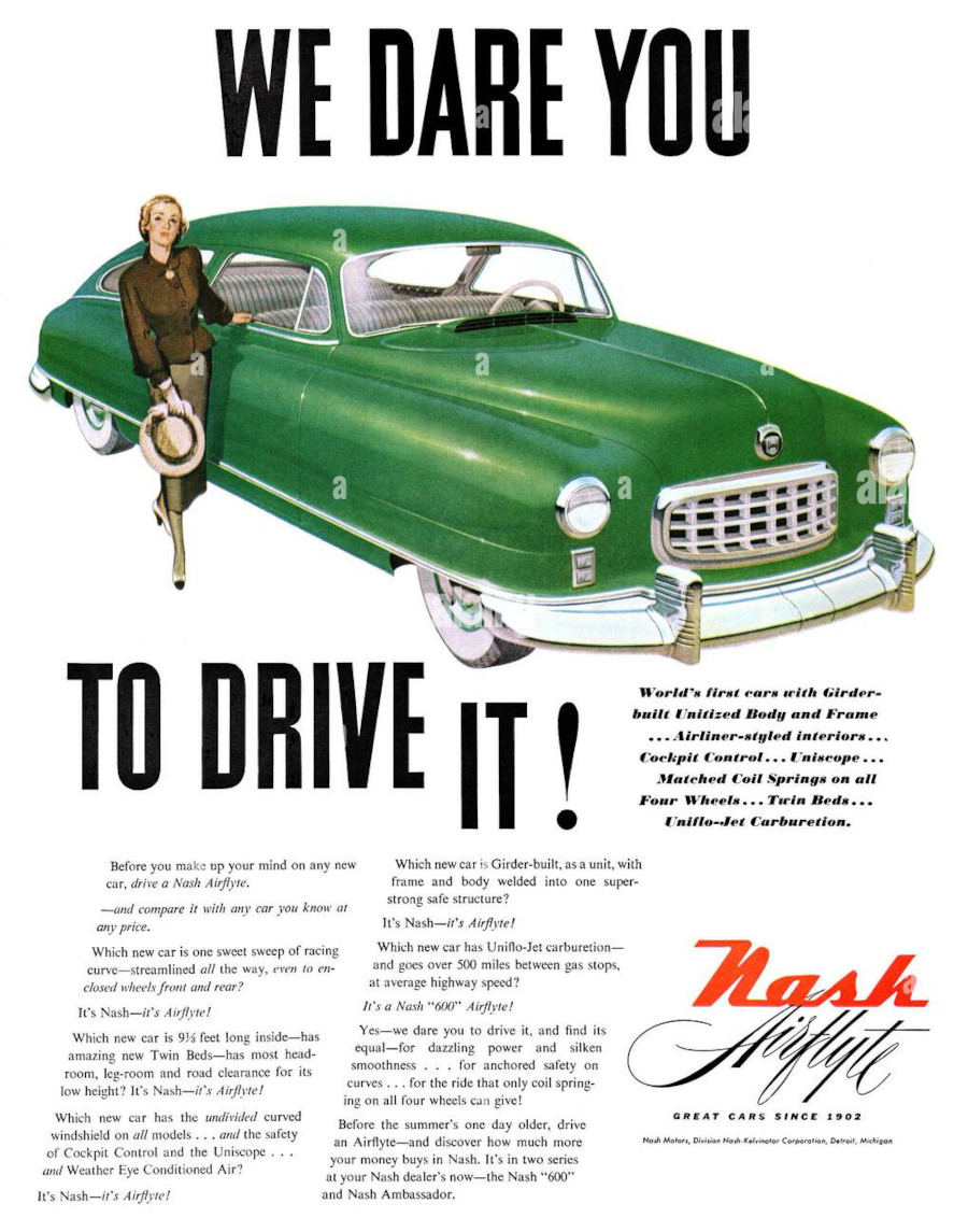 A 1949 Nash 600 Airflyte ad Stellantis Chrysler Archives CROPPED AND RESIZED 6