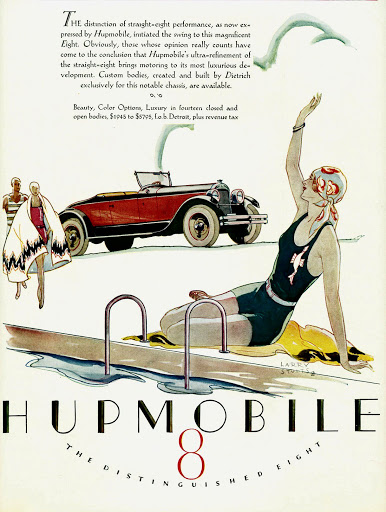 A 1920s Hupmobile advertisement