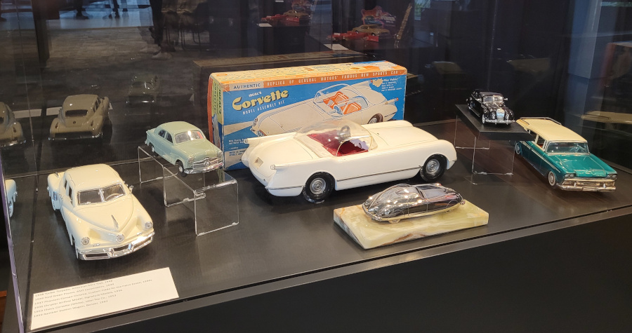 Car models from the Tate Collection on display in the exhibit CROPPED AND RESIZED
