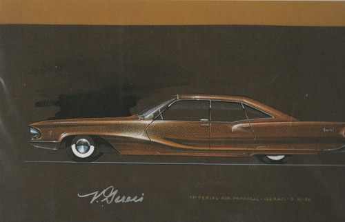 Another Vincent Geraci design proposal 1950s s l500 Stellantis Chrysler Archives 2