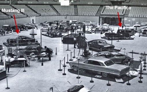 The Ford Custom Car Caravan being set up at a 1964 Pittsburgh car show Ferens Collection 2