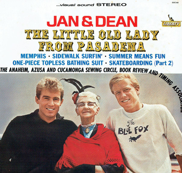 Kathryn Minner on the cover of the Jan and Dean album 7