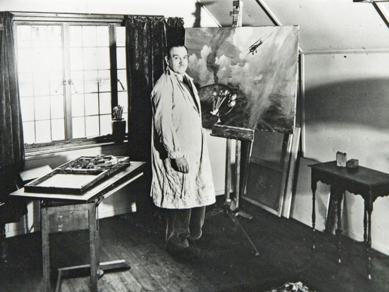 Crosby in art studio 1
