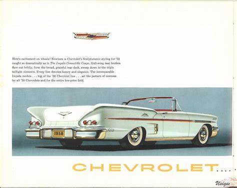 1958 Chevy Impala convertible ad GM Media Archives 7