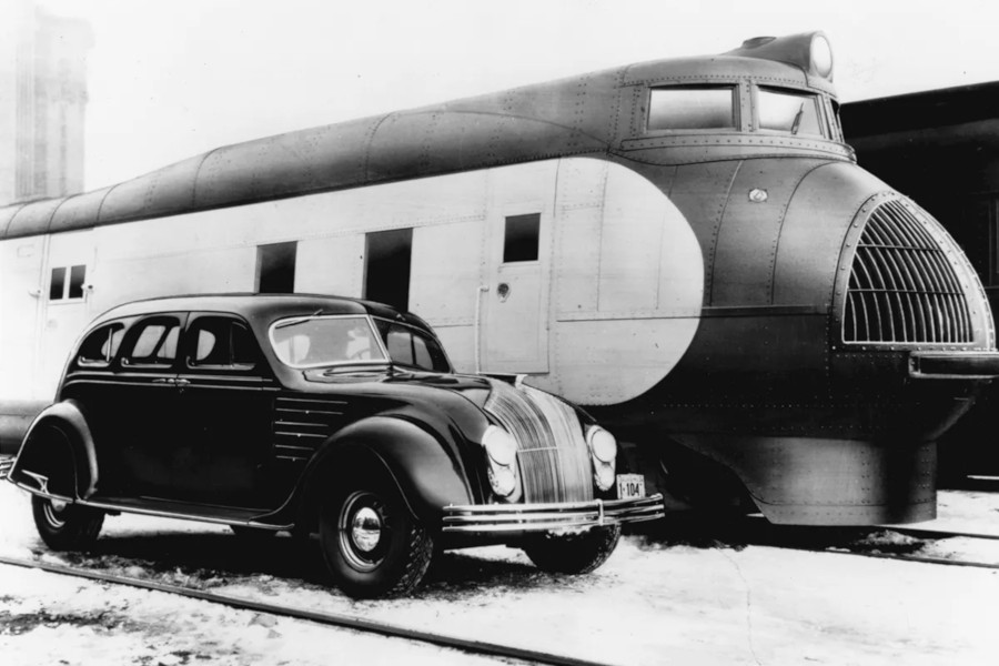 Chrysler Airflow advertising with train Chrysler Archives RESIZED 5