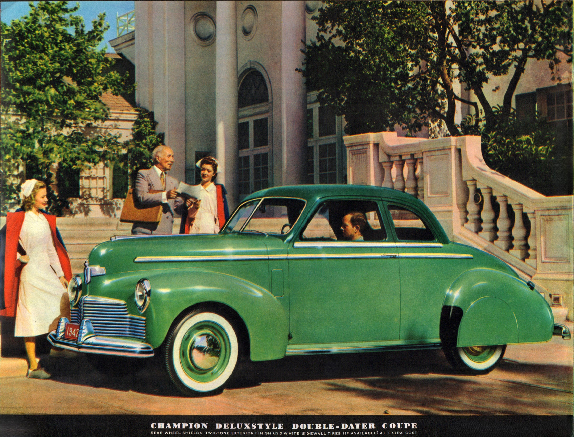 #2-1942 Studebaker model in Green Champion.