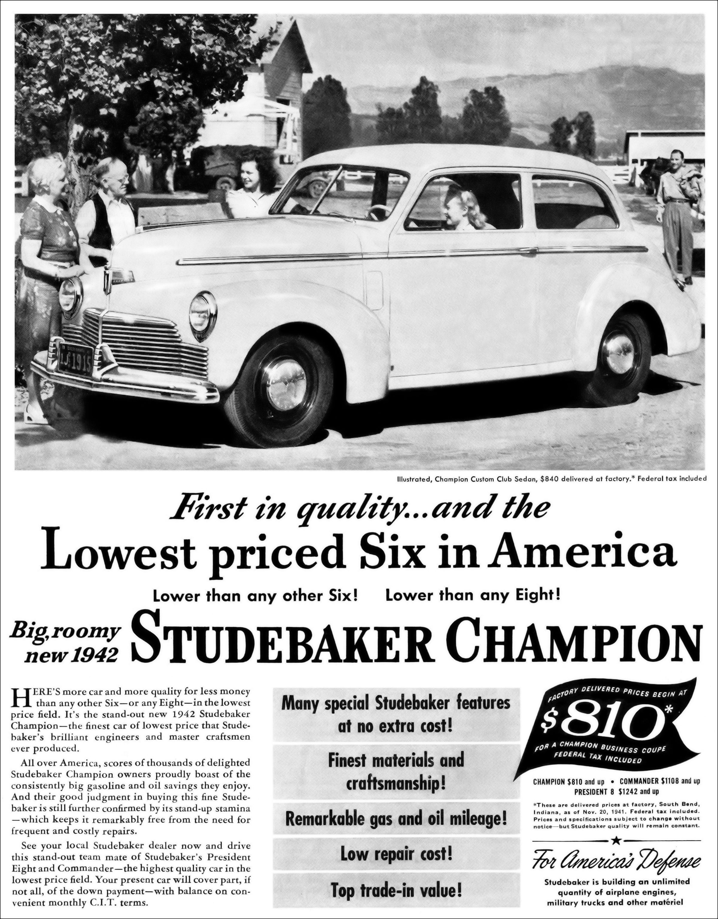 1942 Studebaker Ad