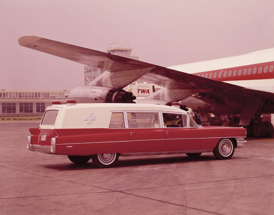 1964 Cadillac ambulance at airport NAHC 5 RESIZED