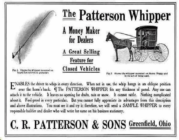 Ad for Patterson Whipper horse carriage v kweli.com 3