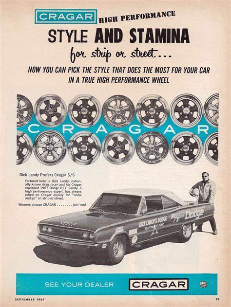 Cragar Wheel advertising 1967 Cragar Industries 2