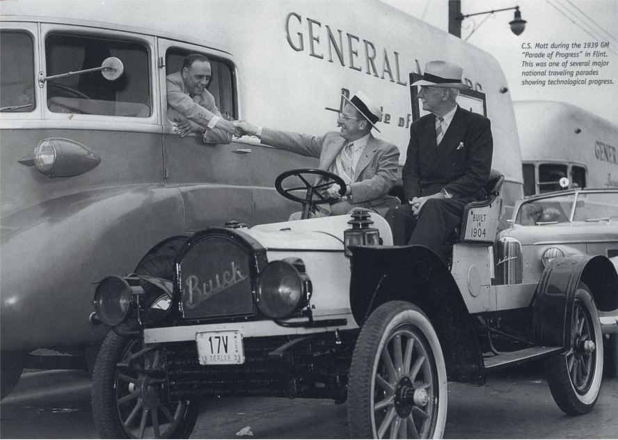 C.S. Mott in a Buick during the 1939 Parade of Progress Mott Foundation 2 RESIZED