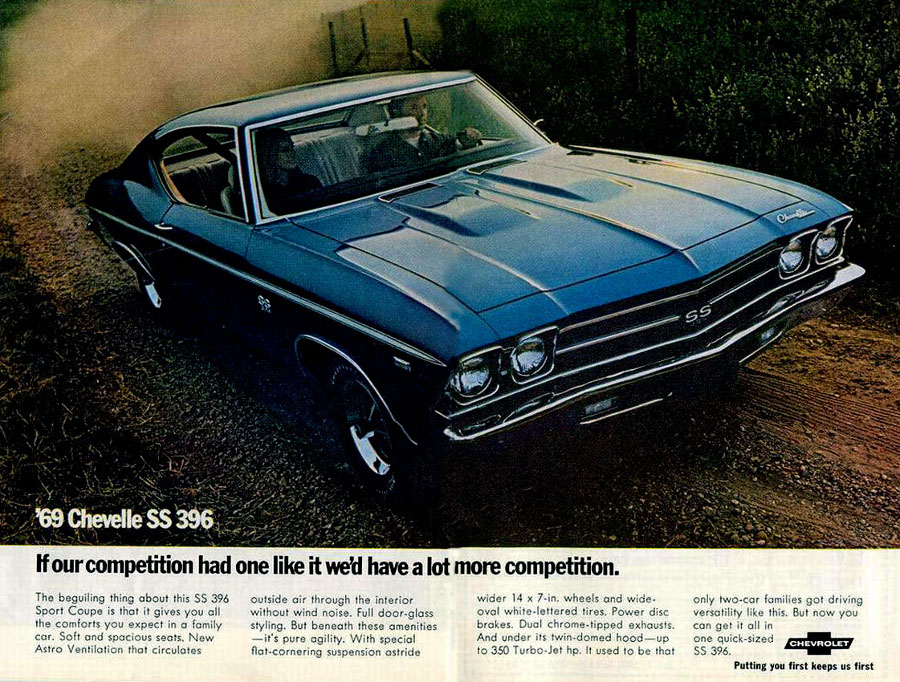 1969 Chevy Chevelle SS 396 ad GM Robert Tate Collection RESIZED 7