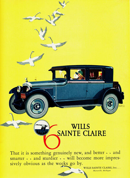 1925 Wills Sainte Claire ad Robert Tate Collection 3