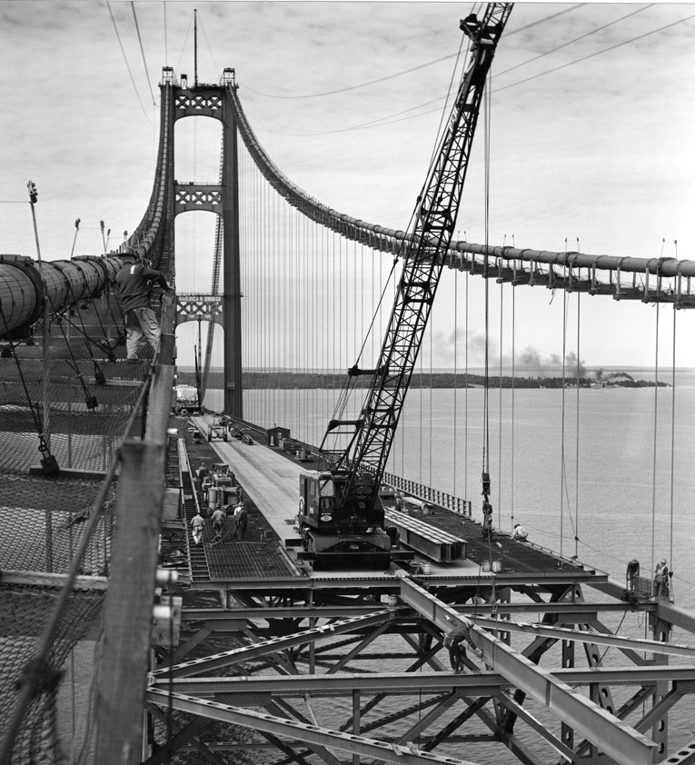 Crossing Bridges image from Mackinac Bridge Construction Gallery 2