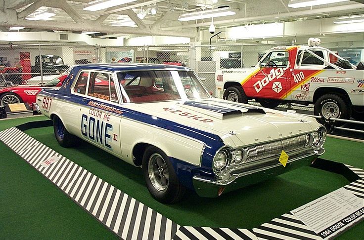 1964 Dodge Color Me Gone racer on display at Chrysler Museum
