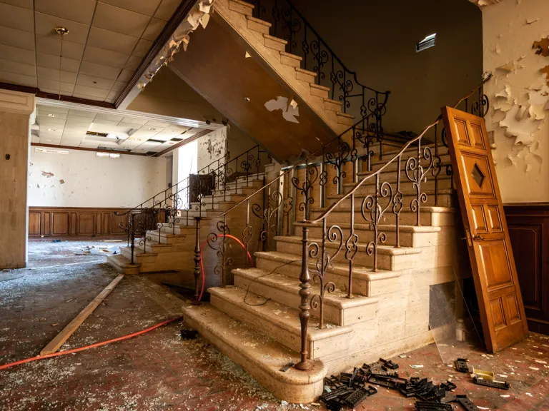 A stairwell inside the building today Architectural After Life 6