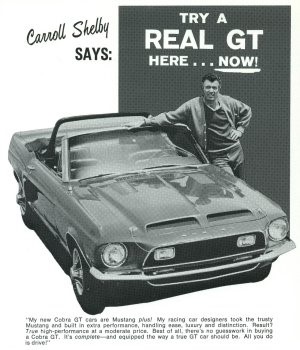 Carroll Shelby Cobra GT ad Ferens Collection 5
