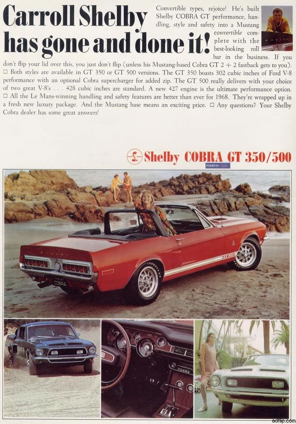 Shelby Cobra GT magazine ad Ferens Collection 2