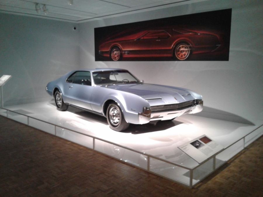 1966 Oldsmobile Toronado on display at the DIA Ron Konopka RESIZED