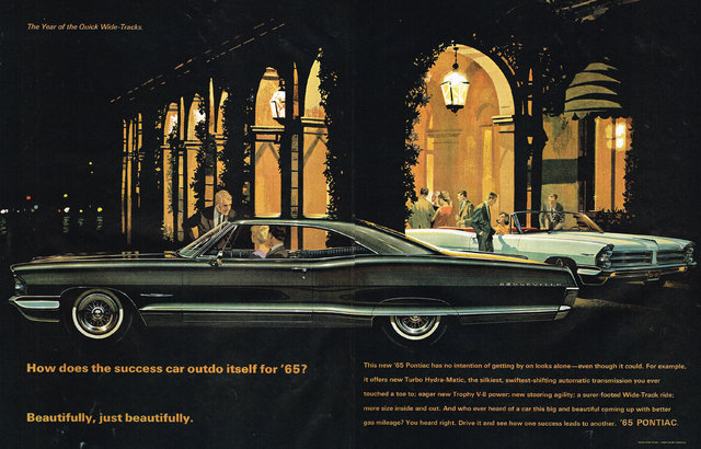1965 Pontiac Bonneville advertising illustration GM Media Archives 7