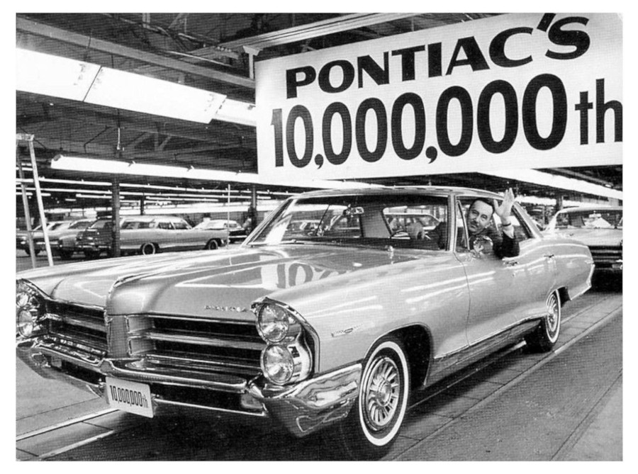 The 10 millionth Pontiac off the assembly line in 1965 GM Media Archives 4 RESIZED
