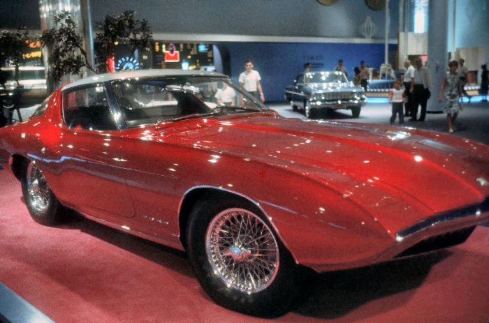 Ford Cougar II concept at a show Ford Motor Company Archives 2