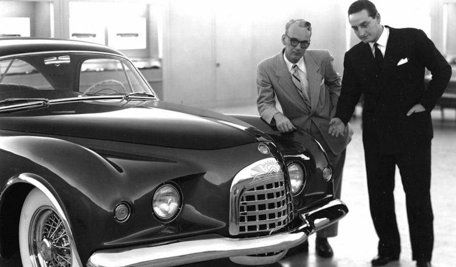 Virgil Exner inside the Chrysler Design Studio in the 1950s Stellantis North American Archives RESIZED 1