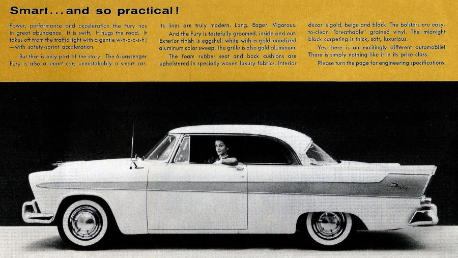 1956 Plymouth Fury information Chrysler Archives CROPPED AND RESIZED 2