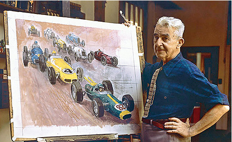 Peter Helck at work 2