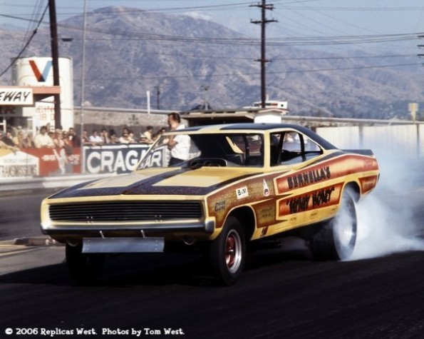 A Dodge Charger on race track Tom West Replicas West 4