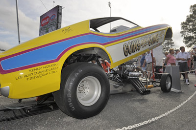 Nellie Goins Mustang funny car restored NHRA 2