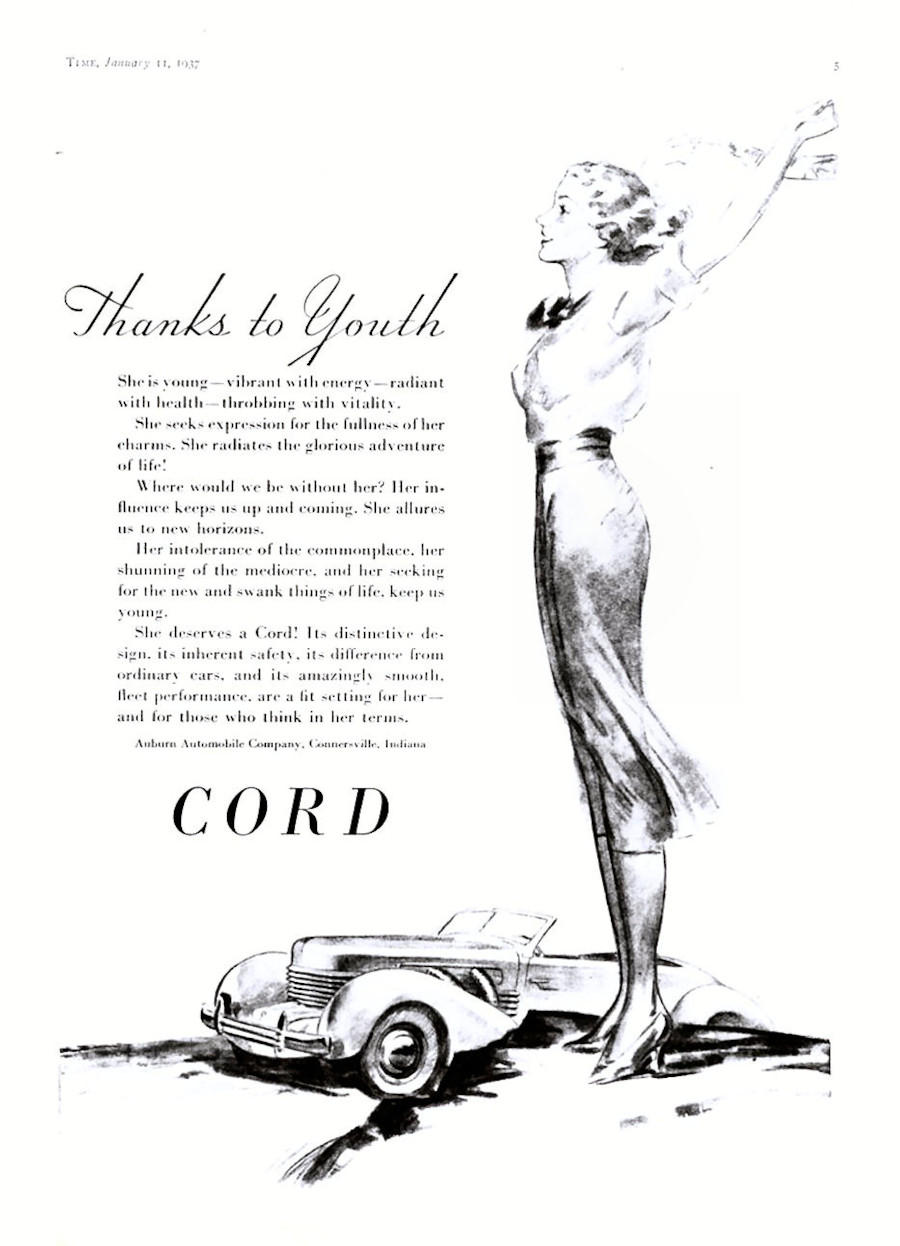 1937 Cord Ad in Time Magazine RESIZED 5