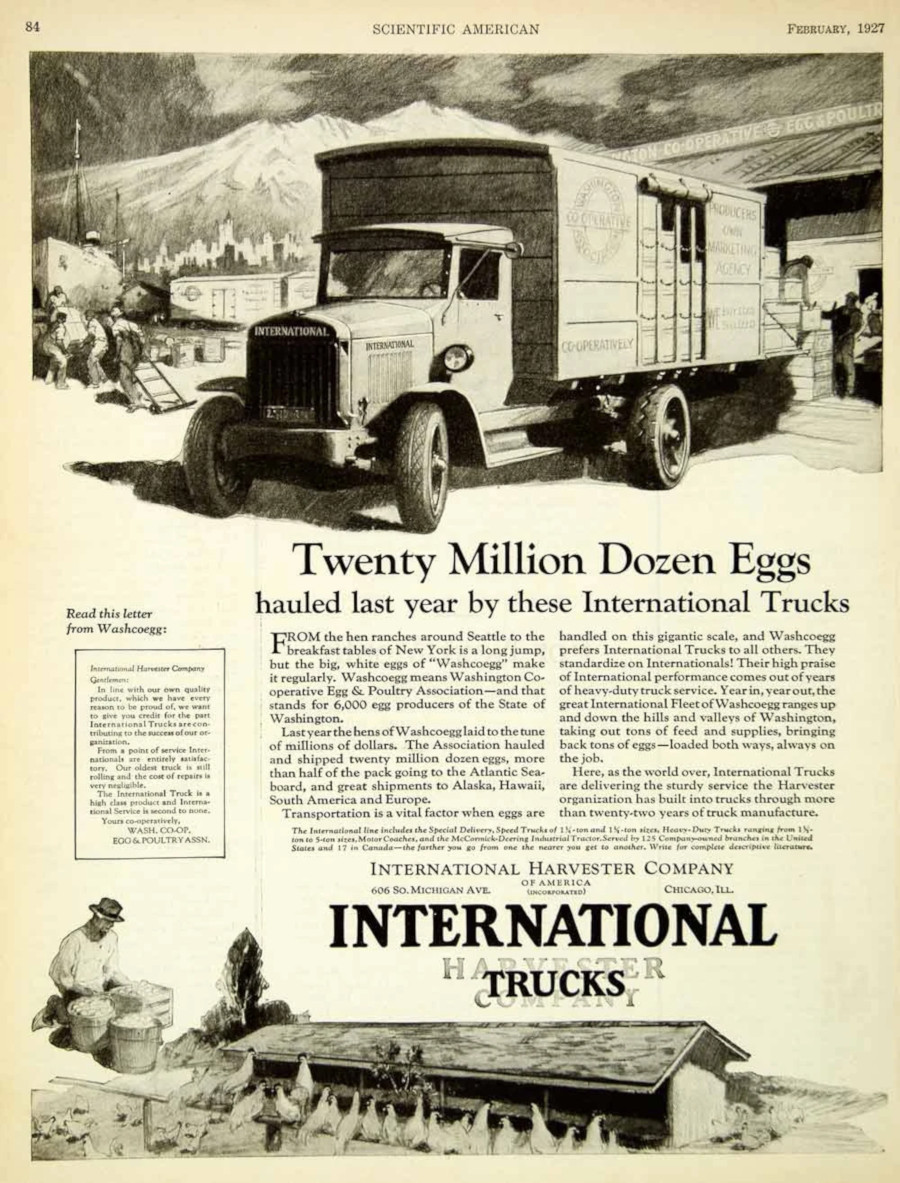 International Trucks advertisement 1927 Robert Tate Collection RESIZED 1