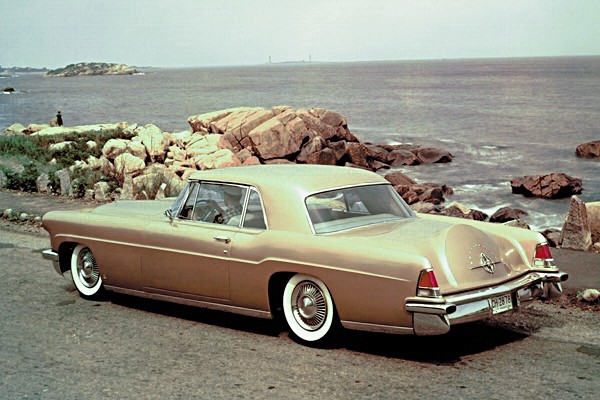 1956 Continental Mark II parked by the ocean Ford Motor Company Archives 5