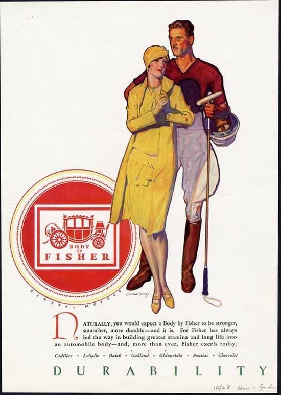 Fisher Body advertising illustration 1920s GM Media Archives 2
